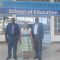 Dr. David Nzuki with Prof. Samson Odingi, Executive Dean School of Education (SoE), KU and Prof. Mpine Makoe, Executive Dean, College of Education  (CEDU) of the University of South Africa (UNISA)